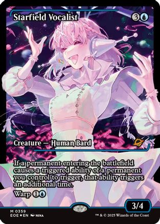Starfield Vocalist (Showcase)  [Foil]  (EOE-359) - [Edge of Eternities] - Trinity Hobby