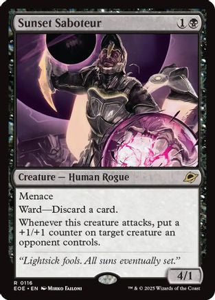 Sunset Saboteur  [Foil]  (EOE-116) - [Edge of Eternities] - Trinity Hobby