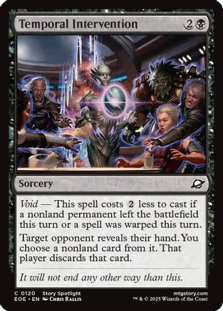 Temporal Intervention  [Foil]  (EOE-120) - [Edge of Eternities] - Trinity Hobby