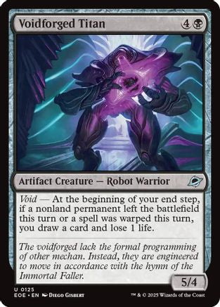 Voidforged Titan  [Foil]  (EOE-125) - [Edge of Eternities] - Trinity Hobby
