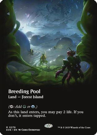 Breeding Pool (Borderless)  [Foil]  (EOE-278) - [Edge of Eternities] - Trinity Hobby