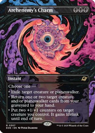 Archenemy's Charm (Borderless)  [Foil]  (EOE-307) - [Edge of Eternities] - Trinity Hobby