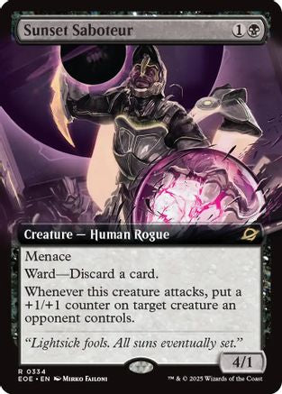 Sunset Saboteur (Extended Art)  [Foil]  (EOE-334) - [Edge of Eternities] - Trinity Hobby