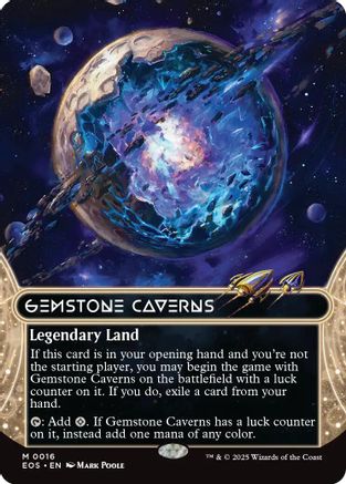 Gemstone Caverns (0016) (Borderless)  (EOS-016) - [Edge of Eternities: Stellar Sights]