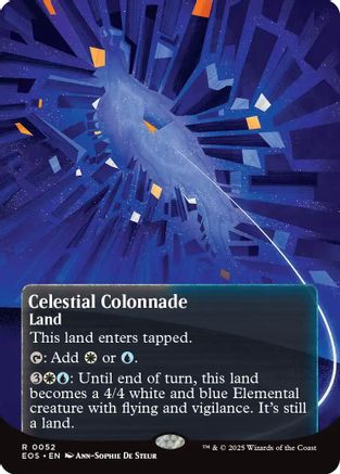 Celestial Colonnade (0052) (Borderless)  [Foil]  (EOS-052) - [Edge of Eternities: Stellar Sights] - Trinity Hobby