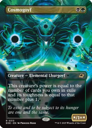 Cosmogoyf (Borderless)  [Foil]  (EOE-313) - [Edge of Eternities] - Trinity Hobby