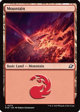 Mountain (0273)  [Foil]  (EOE-273) - [Edge of Eternities] - Trinity Hobby