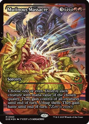 Mutinous Massacre (Showcase)  [Foil]  (EOE-363) - [Edge of Eternities] - Trinity Hobby