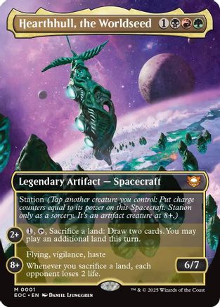 Hearthhull, the Worldseed (Borderless)  (EOC-001) - [Commander: Edge of Eternities] - Trinity Hobby