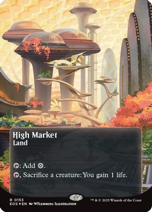 High Market (0153) (Borderless) (Galaxy Foil)  [Foil]  (EOS-153) - [Edge of Eternities: Stellar Sights] - Trinity Hobby
