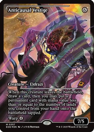 Anticausal Vestige (Showcase)  [Foil]  (EOE-357) - [Edge of Eternities] - Trinity Hobby