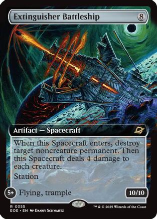 Extinguisher Battleship (Extended Art)  (EOE-355) - [Edge of Eternities] - Trinity Hobby