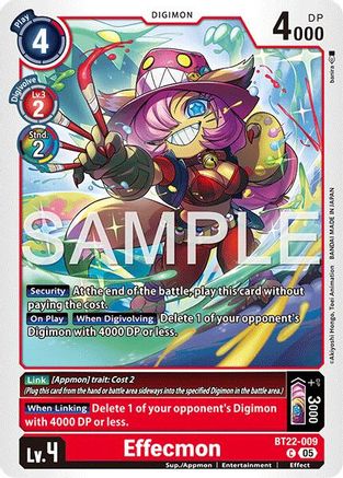 Effecmon (BT22-009) - [Cyber Eden] - Trinity Hobby
