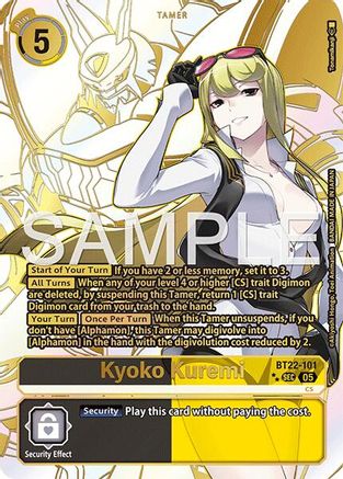 Kyoko Kuremi (Rare Pull) (BT22-101) - [Cyber Eden] Foil - Trinity Hobby