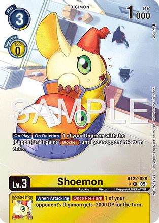 Shoemon (Box Topper) (BT22-029) - [Cyber Eden] Foil - Trinity Hobby