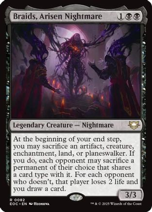 Braids, Arisen Nightmare  (EOC-082) - [Commander: Edge of Eternities] - Trinity Hobby