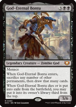 God-Eternal Bontu  (EOC-083) - [Commander: Edge of Eternities] - Trinity Hobby