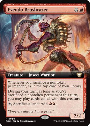Evendo Brushrazer (Extended Art)  (EOC-030) - [Commander: Edge of Eternities] - Trinity Hobby