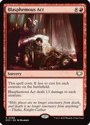 Blasphemous Act  (EOC-086) - [Commander: Edge of Eternities] - Trinity Hobby