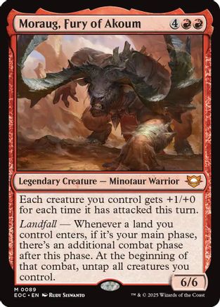 Moraug, Fury of Akoum  (EOC-089) - [Commander: Edge of Eternities] - Trinity Hobby