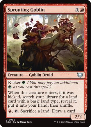 Sprouting Goblin  (EOC-090) - [Commander: Edge of Eternities] - Trinity Hobby