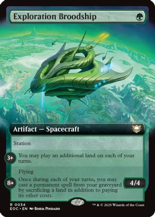 Exploration Broodship (Extended Art)  (EOC-034) - [Commander: Edge of Eternities] - Trinity Hobby
