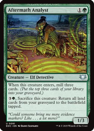 Aftermath Analyst  (EOC-091) - [Commander: Edge of Eternities] - Trinity Hobby