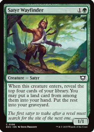 Satyr Wayfinder  (EOC-106) - [Commander: Edge of Eternities] - Trinity Hobby