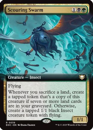 Scouring Swarm (Extended Art)  (EOC-036) - [Commander: Edge of Eternities] - Trinity Hobby
