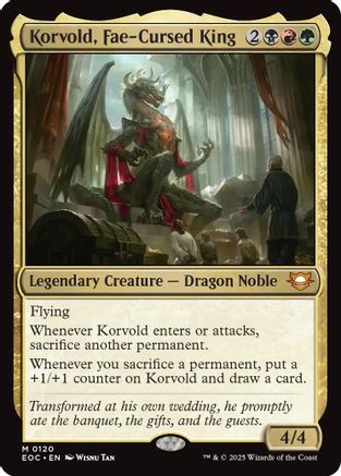 Korvold, Fae-Cursed King  (EOC-120) - [Commander: Edge of Eternities] - Trinity Hobby