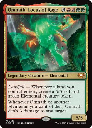 Omnath, Locus of Rage  (EOC-123) - [Commander: Edge of Eternities] - Trinity Hobby