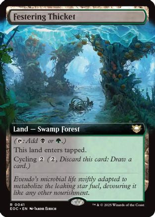 Festering Thicket (Extended Art)  (EOC-041) - [Commander: Edge of Eternities] - Trinity Hobby