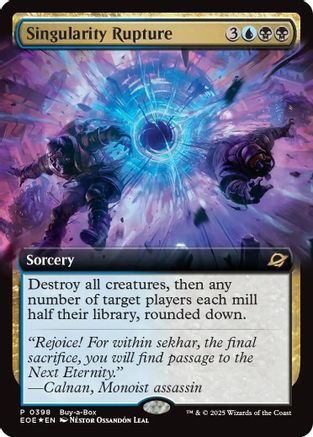 Singularity Rupture (Extended Art)  [Foil]  (BABP-398) - [Buy-A-Box Promos] - Trinity Hobby