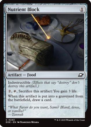 Nutrient Block  [Foil]  (EOE-243) - [Edge of Eternities] - Trinity Hobby