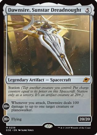 Dawnsire, Sunstar Dreadnought  [Foil]  (EOE-238) - [Edge of Eternities] - Trinity Hobby