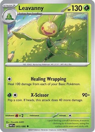 Leavanny  - (003/086) Reverse Holofoil [SV White Flare] - Trinity Hobby