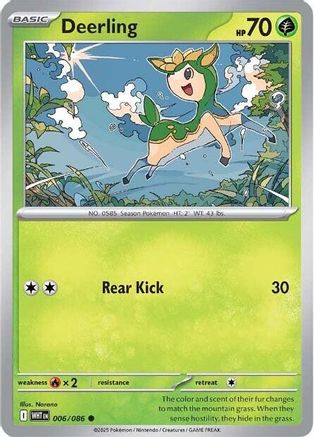Deerling  - (006/086) Reverse Holofoil [SV White Flare] - Trinity Hobby