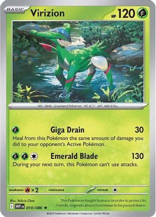 Virizion  - (010/086) Reverse Holofoil [SV White Flare] - Trinity Hobby