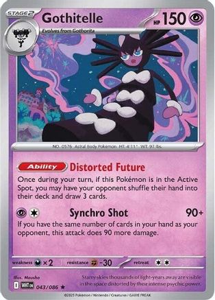 Gothitelle  - (043/086) Holofoil [SV White Flare] - Trinity Hobby