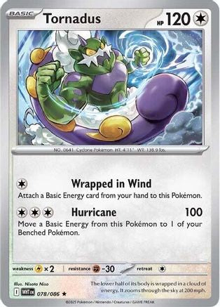 Tornadus  - (078/086) Holofoil [SV White Flare] - Trinity Hobby