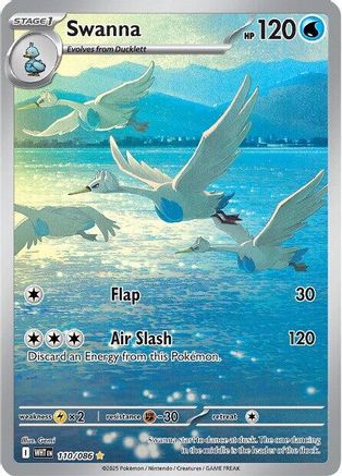 Swanna - 110/086  - (110/086) Holofoil [SV White Flare] - Trinity Hobby