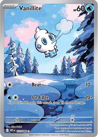 Vanillite - 111/086  - (111/086) Holofoil [SV White Flare] - Trinity Hobby