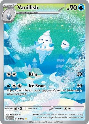 Vanillish - 112/086  - (112/086) Holofoil [SV White Flare] - Trinity Hobby