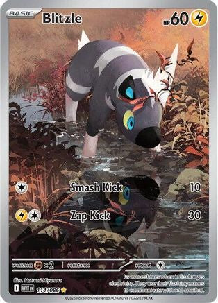 Blitzle - 114/086  - (114/086) Holofoil [SV White Flare] - Trinity Hobby