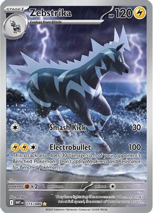 Zebstrika - 115/086  - (115/086) Holofoil [SV White Flare] - Trinity Hobby