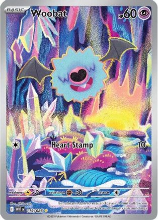 Woobat - 119/086  - (119/086) Holofoil [SV White Flare] - Trinity Hobby
