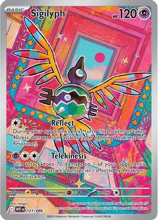 Sigilyph - 121/086  - (121/086) Holofoil [SV White Flare] - Trinity Hobby