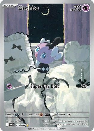 Gothita - 124/086  - (124/086) Holofoil [SV White Flare] - Trinity Hobby