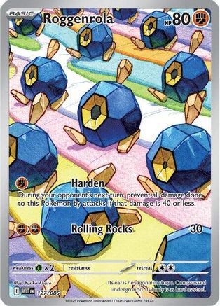 Roggenrola - 127/086  - (127/086) Holofoil [SV White Flare] - Trinity Hobby