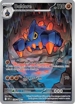 Boldore - 128/086  - (128/086) Holofoil [SV White Flare] - Trinity Hobby